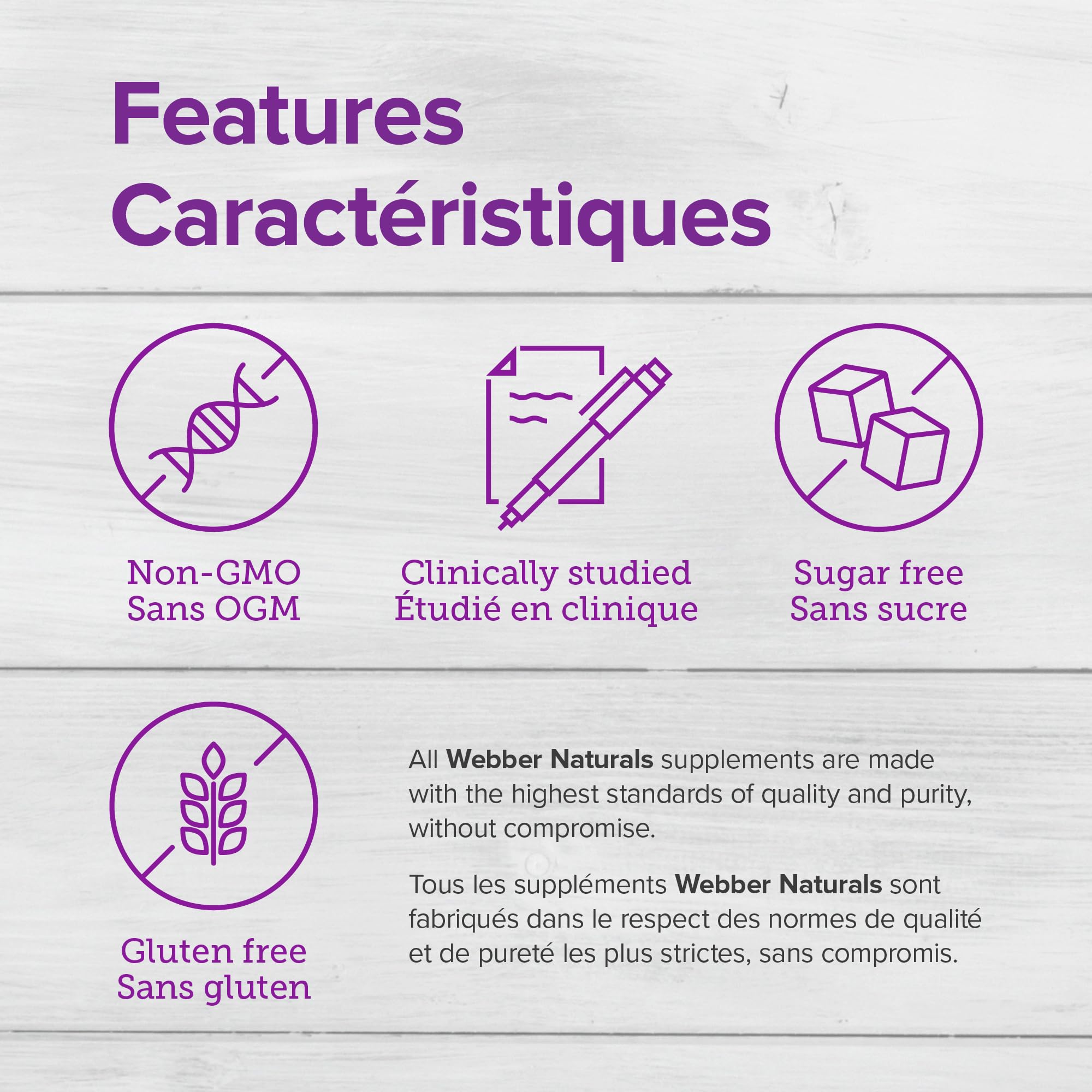 Bouteille Webber Naturals Collagen30 ouverte avec 120 comprimés visibles.