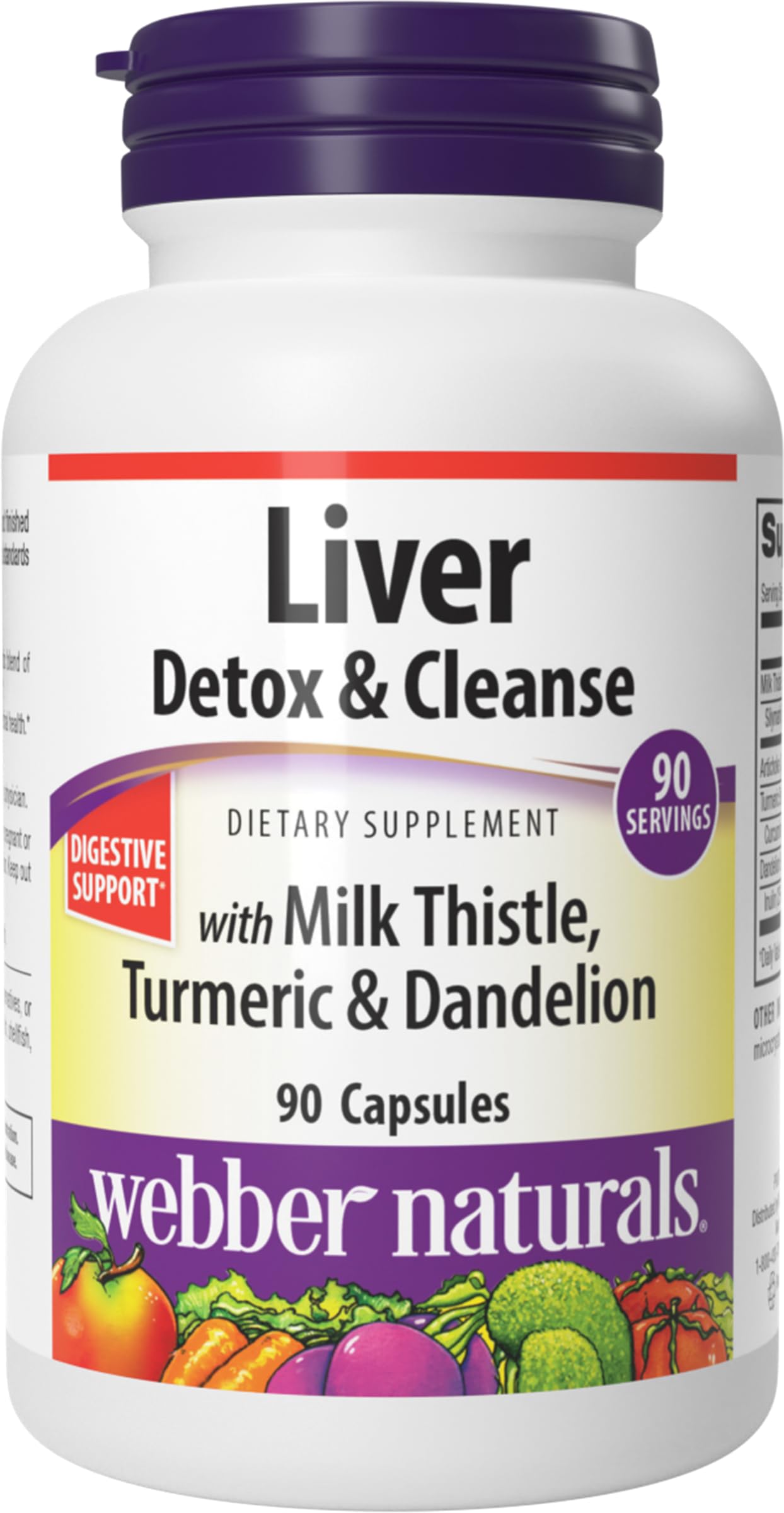 Webber Naturals Détox Foie en bouteille — soutien potentiel à la digestion et au bien-être