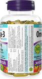 Webber Naturals emballage opaque protégeant l'huile Omega-3