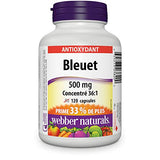 Webber Naturals Bleuet 36:1 – étiquette claire et lisible