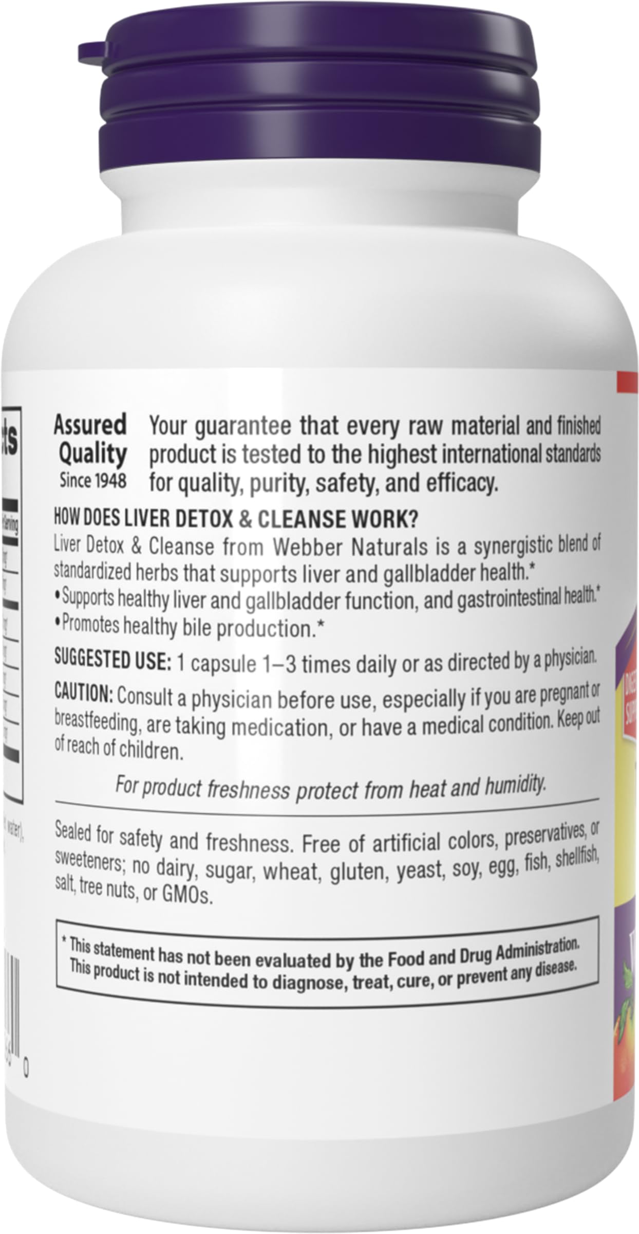 Extrait Pissenlit Webber Naturals — soutien digestif possible
