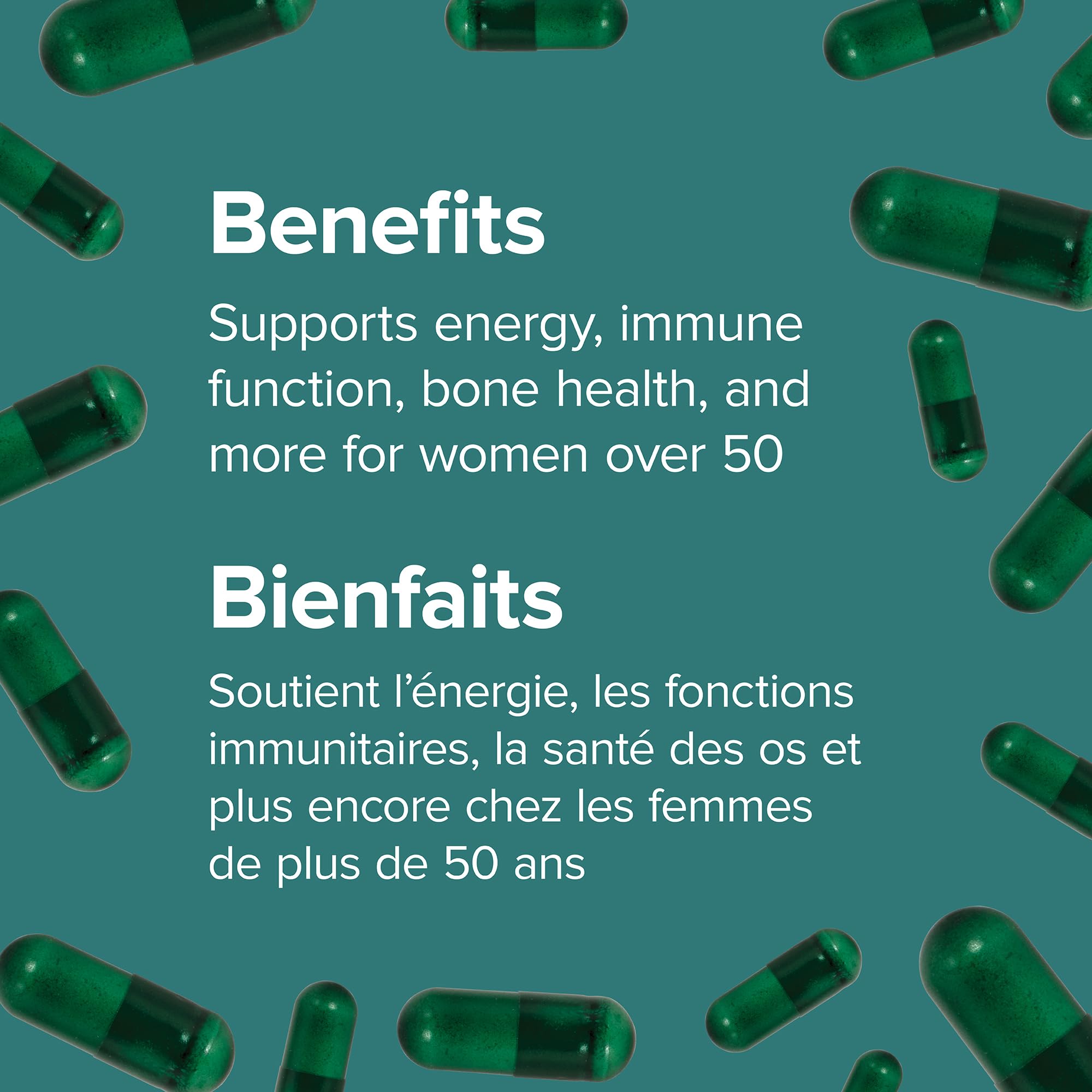 Webber Naturals femmes 50+ multi – formule chelatee : minéraux mieux absorbés.