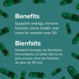 Webber Naturals femmes 50+ multi – formule chelatee : minéraux mieux absorbés.
