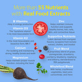 Webber Naturals femmes 50+ multi – ingrédients bio : base naturelle et non-OGM.