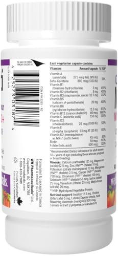 Webber Naturals femmes 50+ multi – nerfs : soutient les fonctions nerveuses.