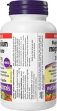 Webber Naturals Magnésium Bisglycinate 200 mg capsules, routine bien-être quotidienne.