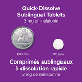 Formulation naturelle Webber Naturals Mélatonine, aide potentielle à un sommeil plus long.