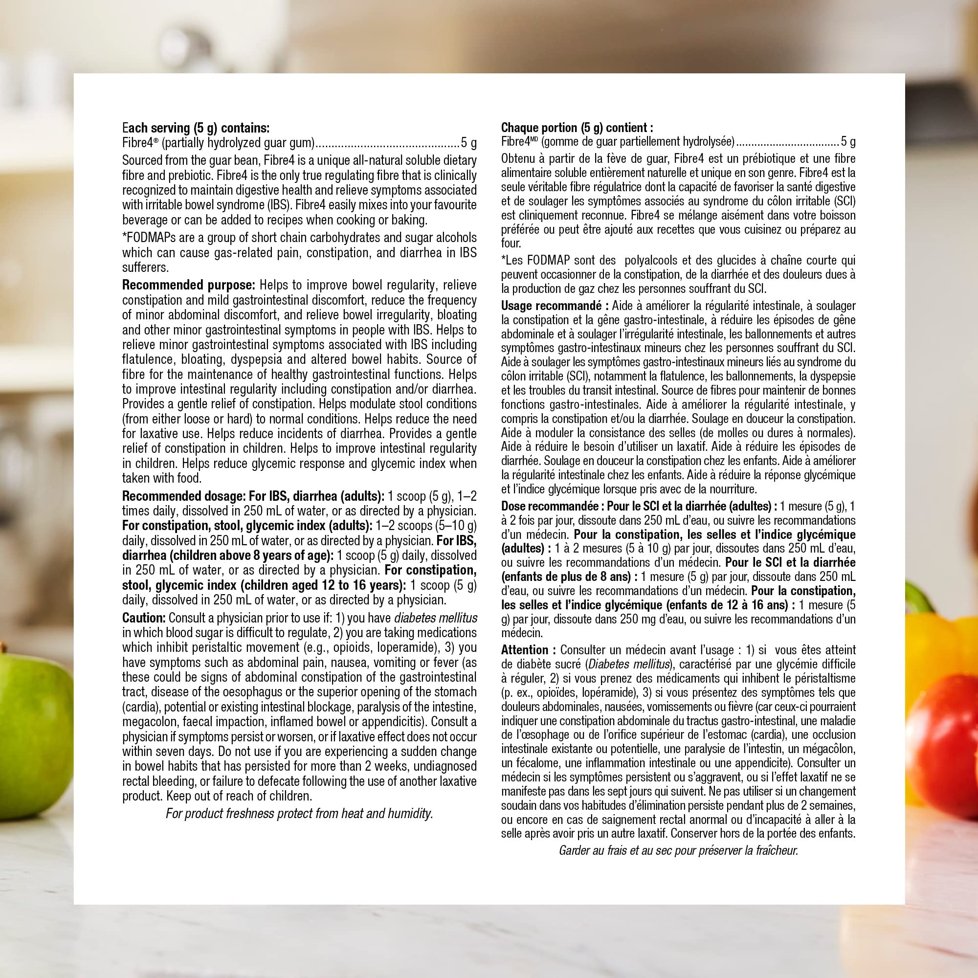 Webber Naturals Fibre4 usage-culinaire facile à intégrer dans les plats quotidiens