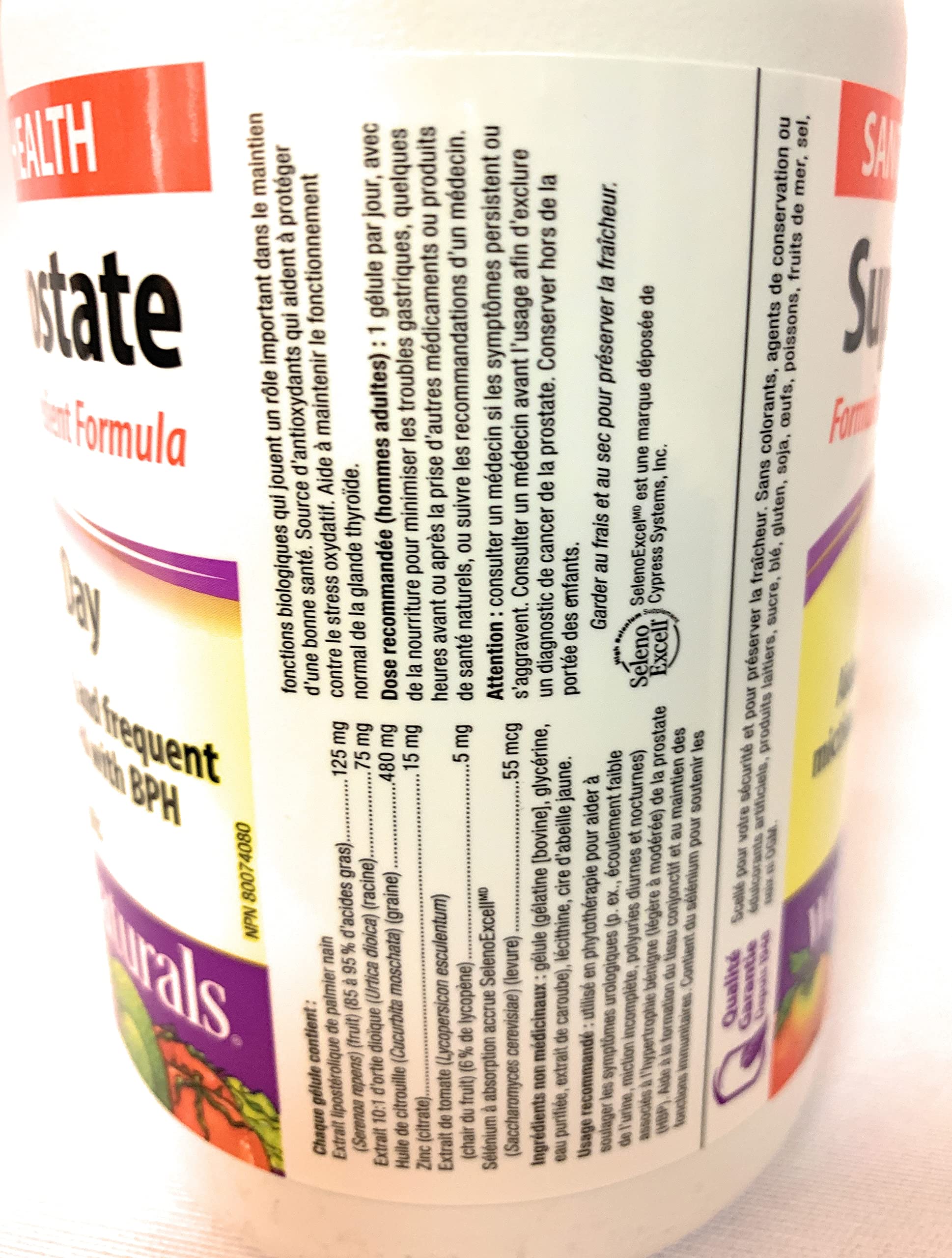 Webber Naturals Super Prostate — gélules faciles à avaler pour une routine quotidienne.