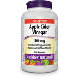 Webber Naturals Vinaigre de cidre capsules – bouteille pratique pour la routine quotidienne.