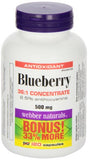Webber Naturals Etiquette Bleuet – informations claires sur le dosage