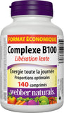Webber Naturals Vitamine B100 Complex comprimés quotidiens