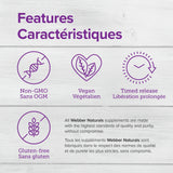 Webber Naturals Vitamine B100 Complex tablettes matin prise rapide
