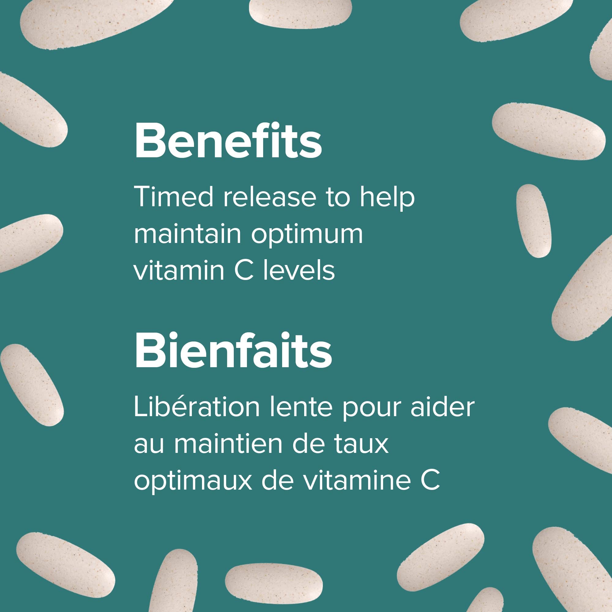 Webber Naturals Vitamin C Libération Temporelle, prise avec verre d'eau facilitant l'ingestion.
