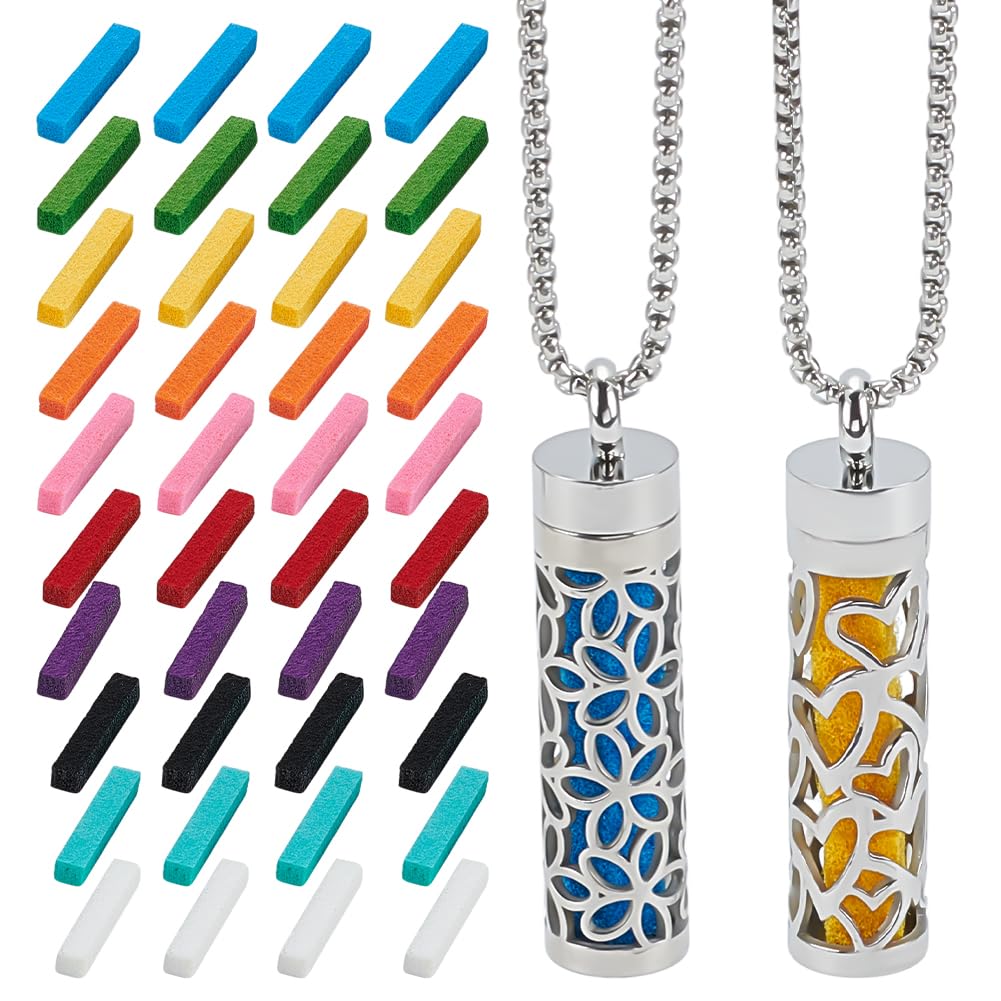 WEBEEDY collier diffuseur en acier creux pour diffuser des huiles essentielles avec style.