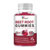 Gommes Webuff betterave en bouteille, énergie naturelle et saveur fraise.