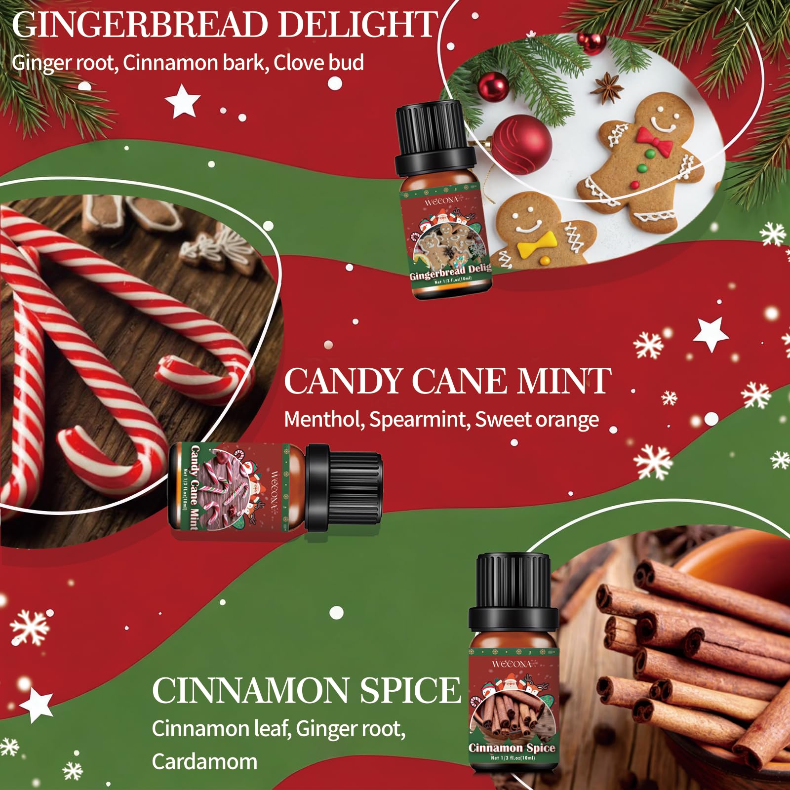 Wecona Menthe Bonbon – senteur rafraîchissante pour l’ambiance festive.