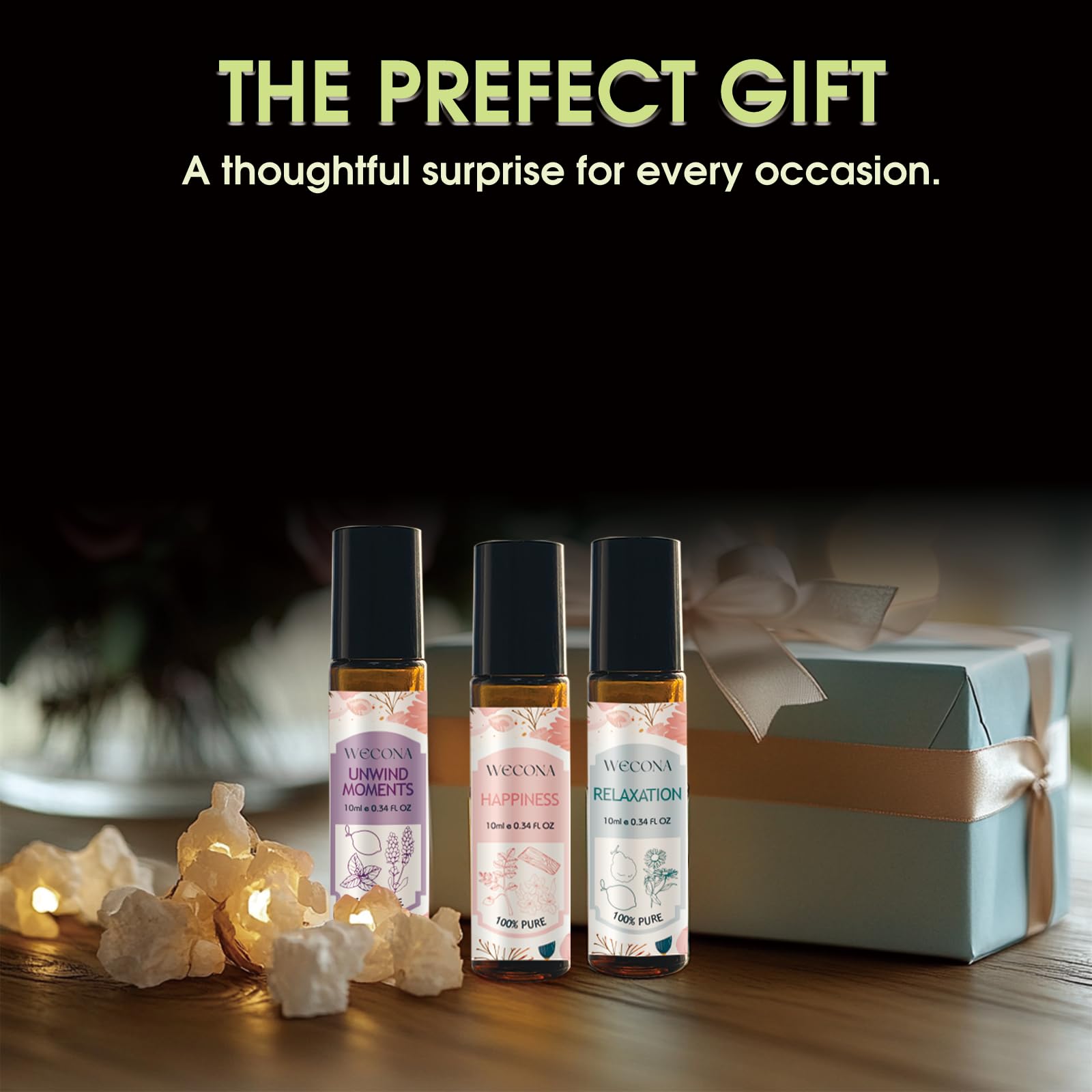 Wecona rituel aromathérapie quotidien, utilisation simple et efficace.