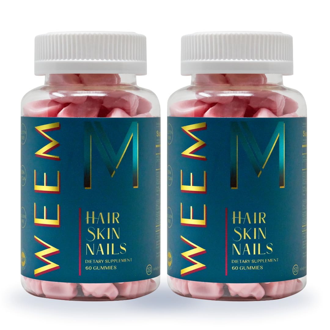 WEEM Gommes en bouteille, soutien cheveux et ongles grâce à des nutriments.