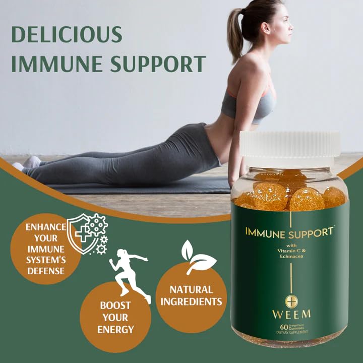 Ingrédients WEEM: vitamine C, zinc et échinacée pour soutenir naturellement.
