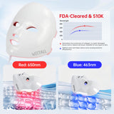 Masque WEETALL LED lumière bleue pour les inflammations et imperfections.