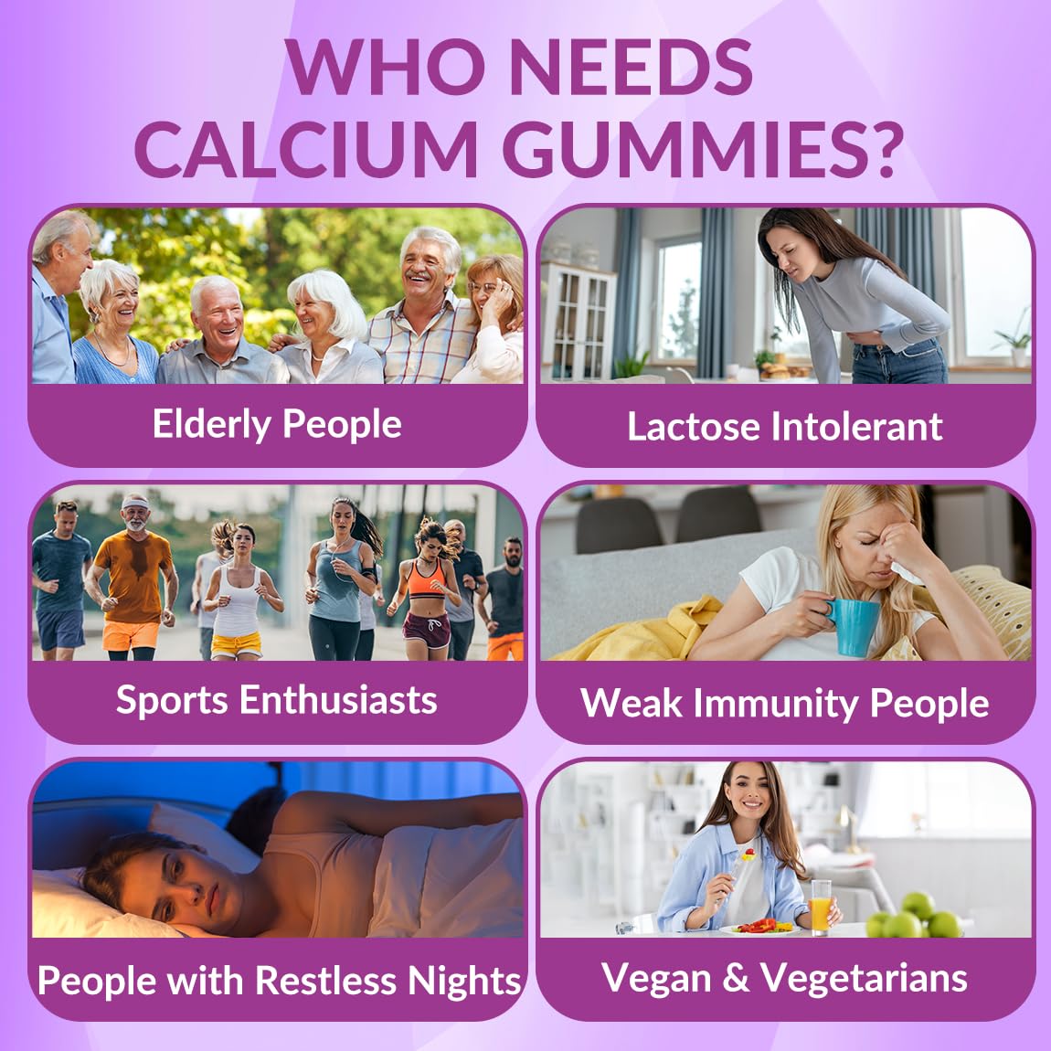 Weevit Calcium Gummies: dosage affiché de 600 mg de calcium et 300 mg de magnésium.