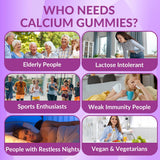 Weevit Calcium Gummies: dosage affiché de 600 mg de calcium et 300 mg de magnésium.