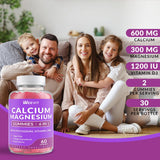 Weevit Calcium Gummies: tableau ingrédients avec D3 et K2 favorisant l’assimilation.