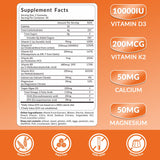 Gomme Weevit oméga-3 D3K2, soutien concentration et vitalité