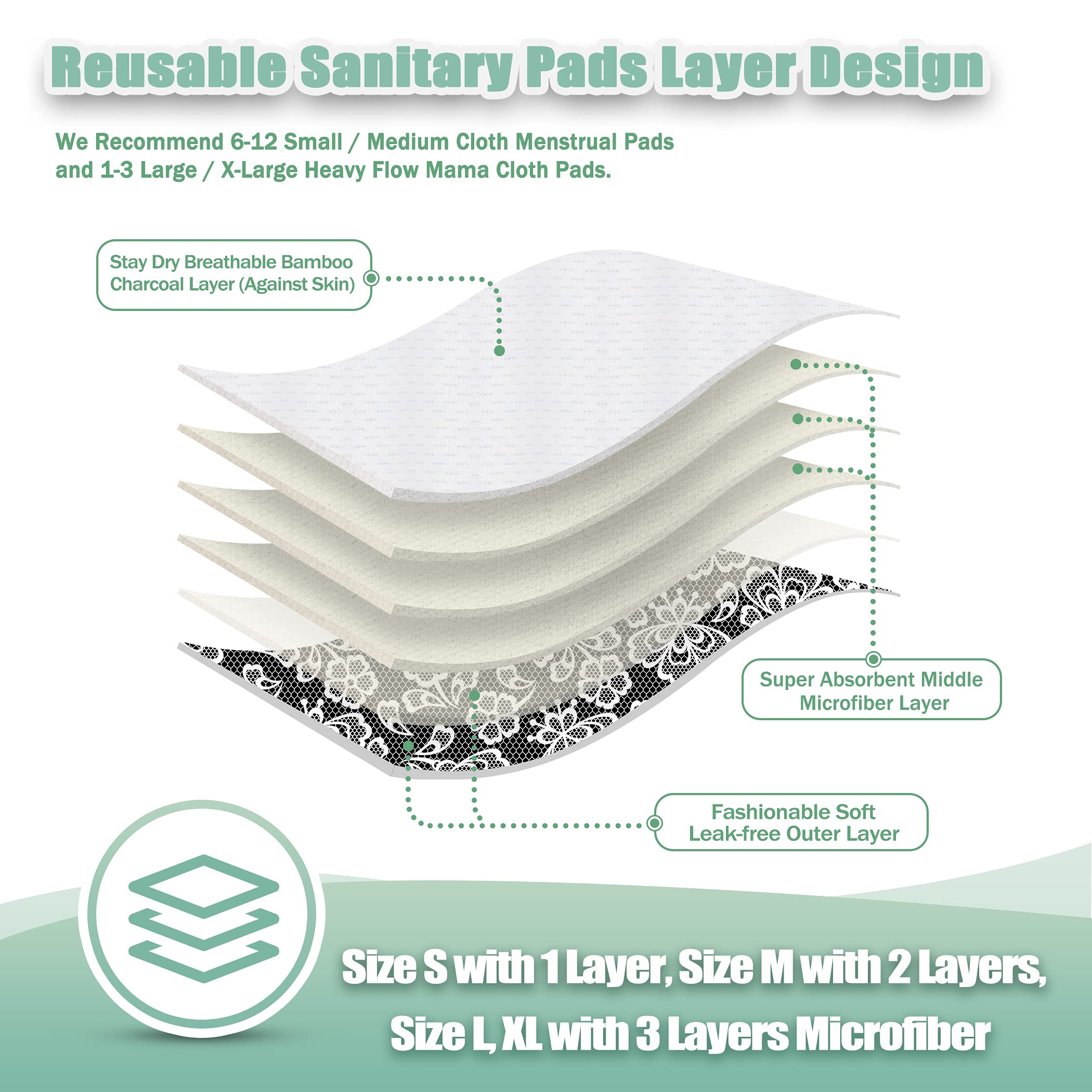 Wegreeco intérieur charbon doux absorbant près de la peau.
