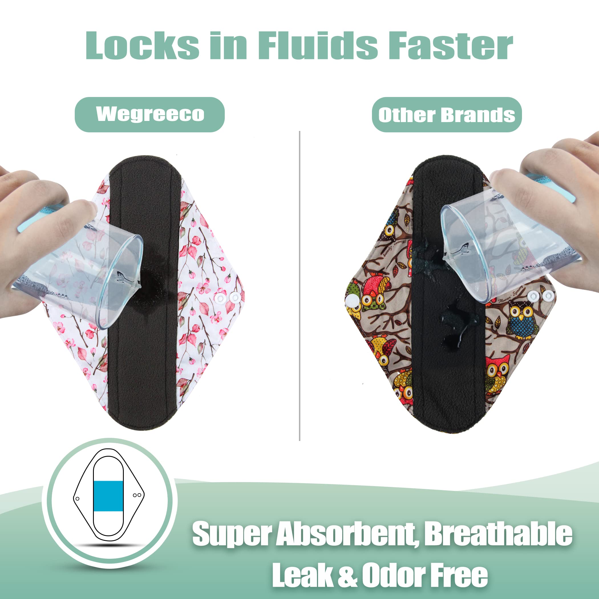 Wegreeco fermeture à snaps double assure un maintien sûr autour des sous-vêtements.