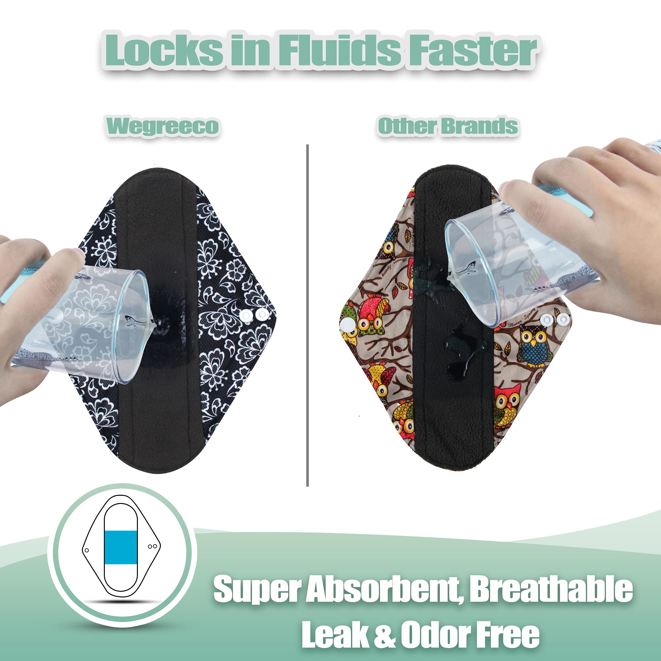 Wegreeco: fermetures doubles pour un maintien sûr.