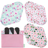 Wegreeco ensemble de 6 protections lavables, pratiques et économiques.