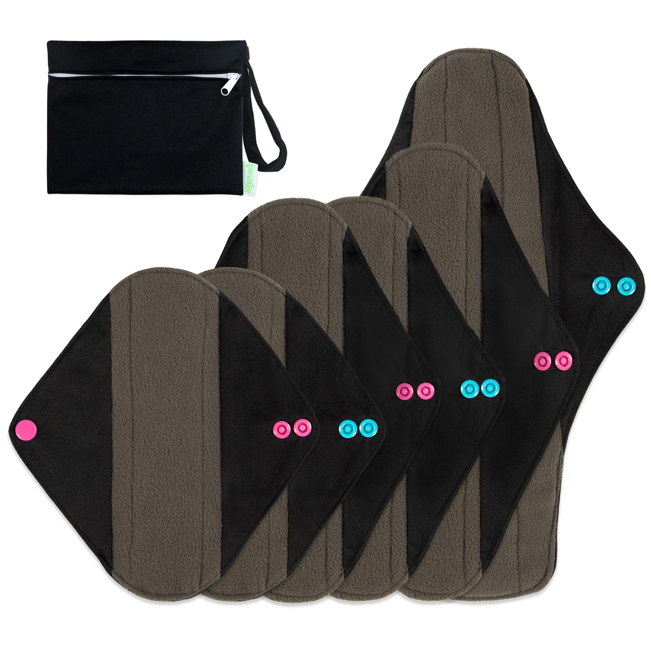 Wegreeco serviettes charbon imprimé extérieur pour un look discret et efficace