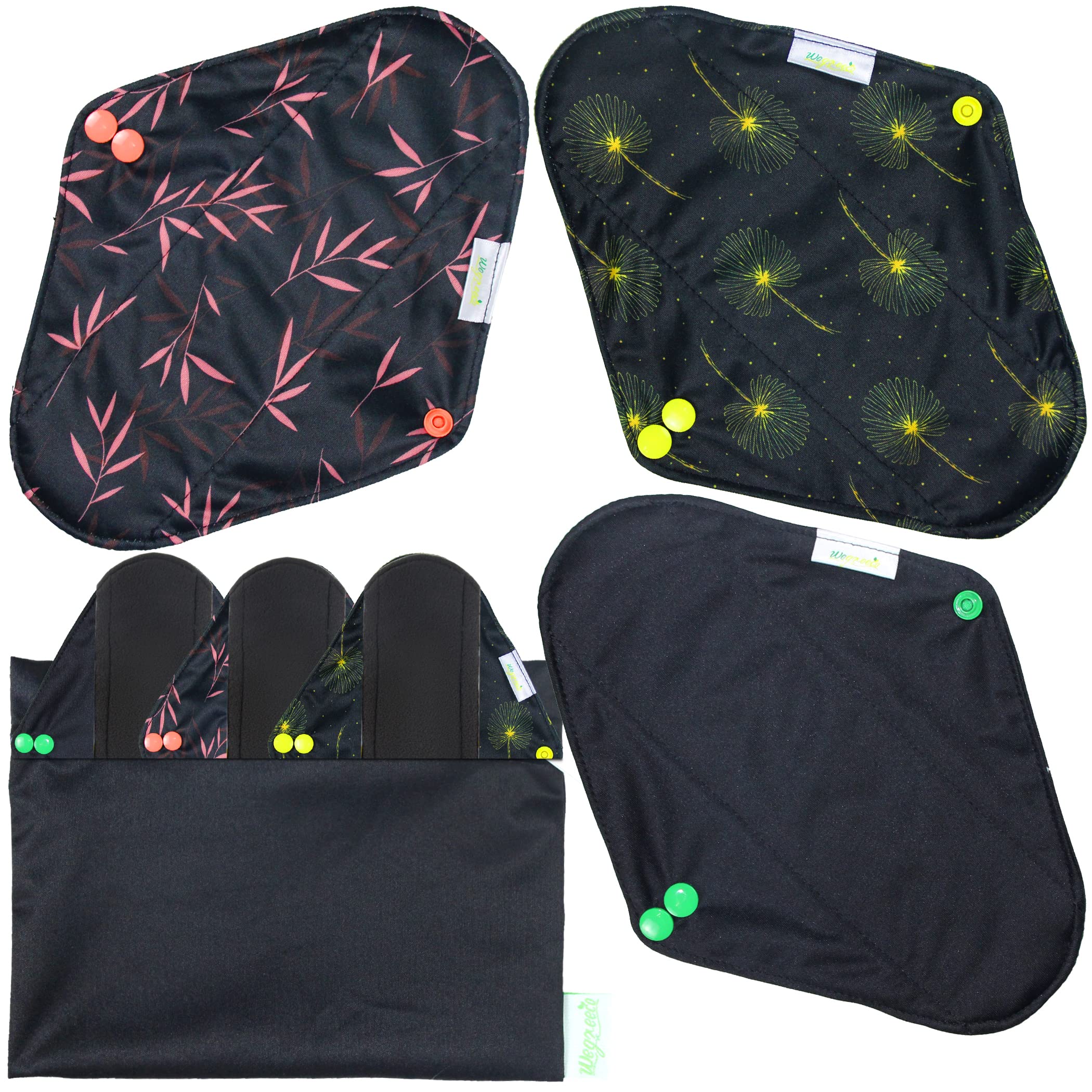 Wegreeco serviettes réutilisables pack 6, solution pratique et économique.