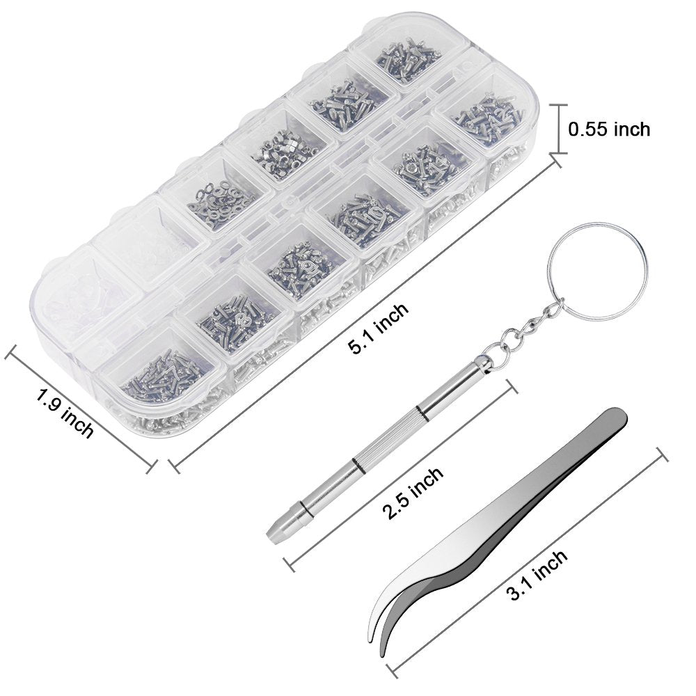 Weico vis inox minuscule : durables pour réparations délicates.