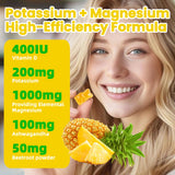 Wekannufod bonbons gélifiés Potassium Magnésium saveur ananas, plaisir sans compromis.