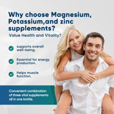 Etiquette produit Wekannufod Potassium-Magnesium, informations claires sur les ingrédients.