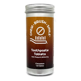 Tablettes dentifrice WelDental cannelle 120: nettoyage anti-plaque et haleine fraîche.