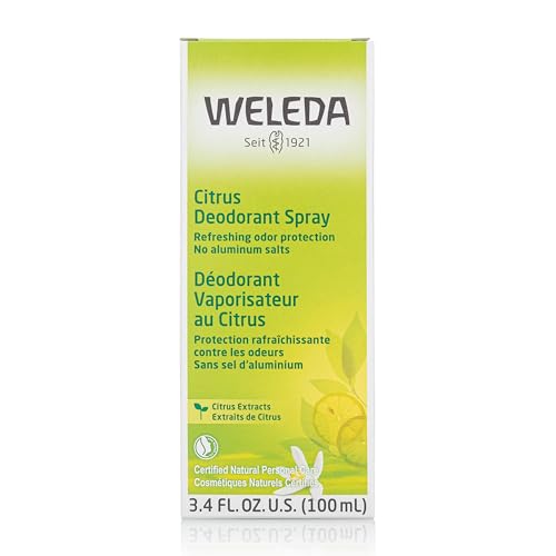 Weleda Citrus Déodorant, pompe non-aérosol pour une application douce.