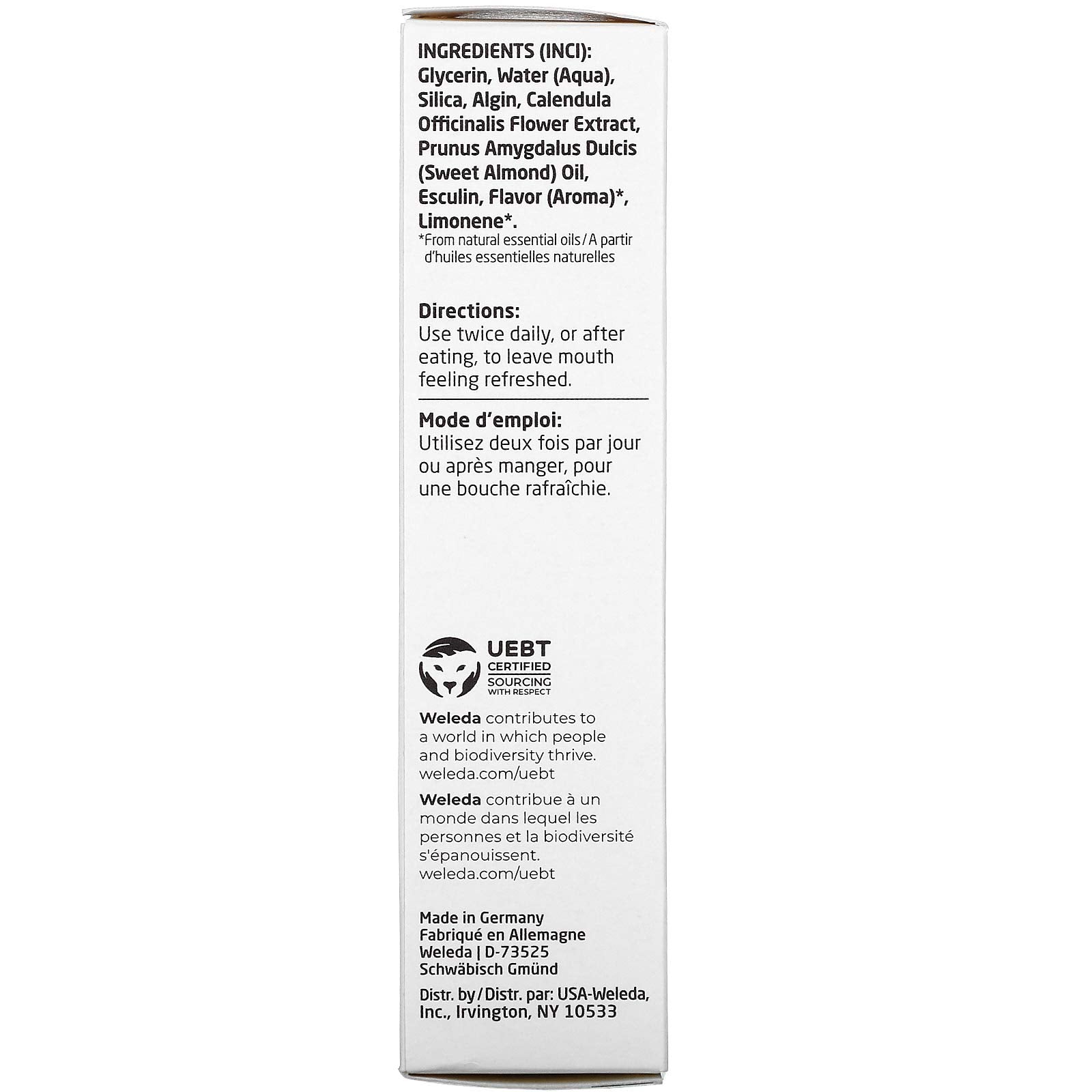 Weleda gel-dents-enfant fenouil, texture légère et saveur fraîche pour le brossage.