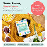 Lingettes Well-Kept anti-statique pour lunettes et appareils électroniques