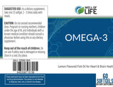 Well of Life Omega-3 – etiquette: étiquette claire reflétant pureté et tests tiers