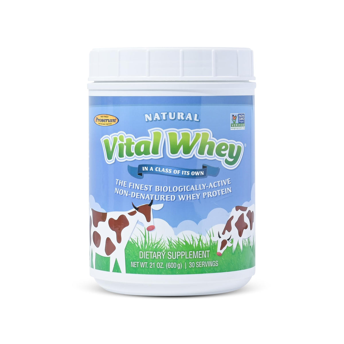 Vital Whey sur emballage, énergie naturelle et repas pratique
