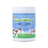 Vital Whey sur emballage, énergie naturelle et repas pratique