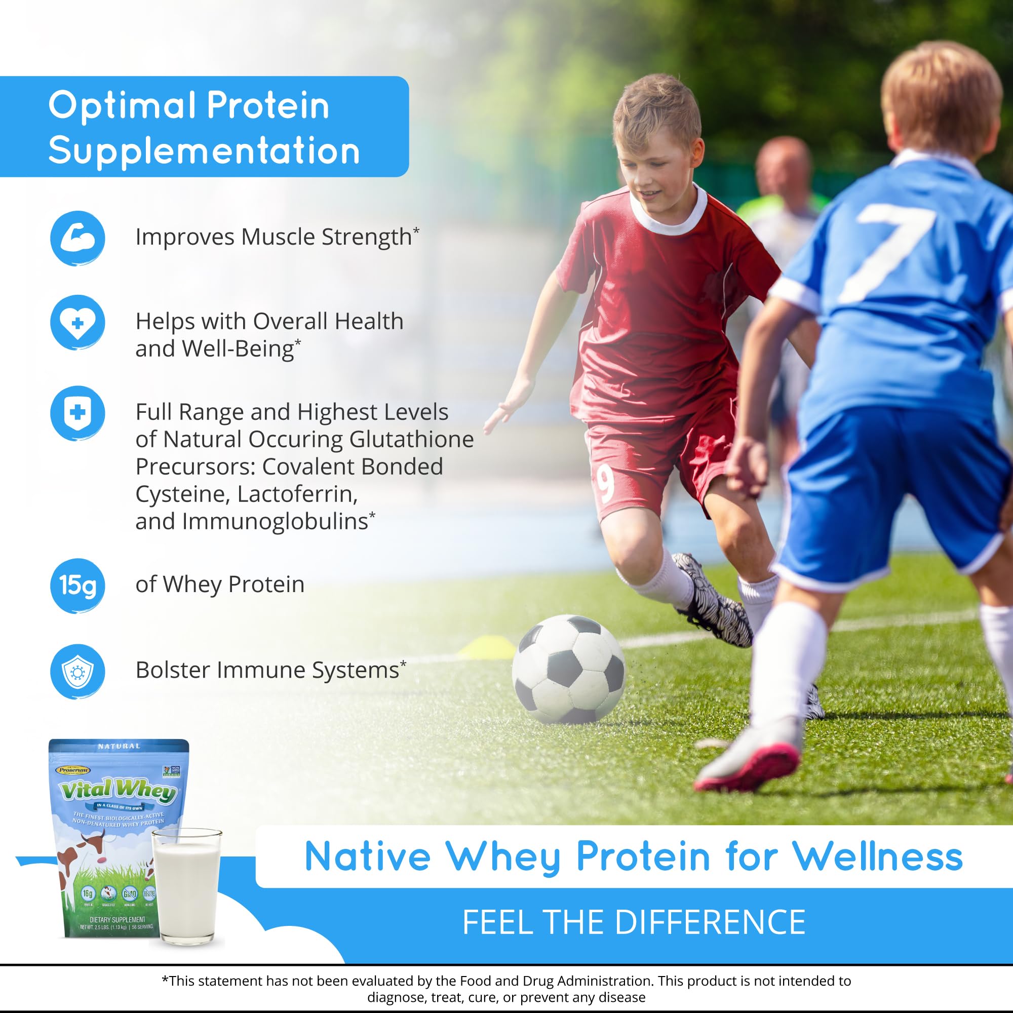 Vital Whey shake-verre, texture lisse et collation équilibrée