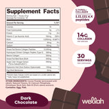 Wellah Afterglow, doseuse poudre chocolat noir, facilite le mélange quotidien.