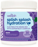Wellah bouteille raisin; présentation d’hydratation rafraîchissante après l’entraînement.