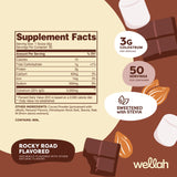 Wellah Colostrum Rocher et Chocolat, cuillère-doseuse, dose précise pour une routine fiable.
