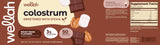 Wellah Colostrum Rocher et Chocolat, emballage clair et accès rapide à votre colostrum.